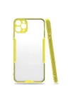 Mey İthalat®   iPhone 11 Pro Max Kılıf Platin Silikon - Sarı