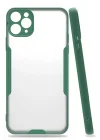 Mey İthalat®   iPhone 11 Pro Max Kılıf Platin Silikon - Yeşil