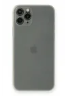 Mey İthalat®   iPhone 11 Pro Max Kılıf PP Ultra İnce Kapak - Beyaz