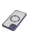 Mey İthalat®  iPhone 11 Pro Max Kılıf Prag Magneticsafe Kapak - Derin Mor