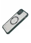Mey İthalat®  iPhone 11 Pro Max Kılıf Prag Magneticsafe Kapak - Koyu Yeşil