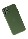 Mey İthalat®  iPhone 11 Pro Max Kılıf Puma Silikon - Yeşil