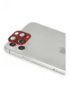 Mey İthalat®  iPhone 11 Pro Max Pers Alüminyum Kamera Lens - Kırmızı