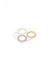 Mey İthalat®  iPhone 11 Pro Max Renkli Kamera Lens Koruma Cam - Turuncu-Kırmızı