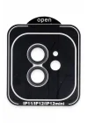 Mey İthalat®  iPhone 11 PVD Metal Kamera Lens - Siyah