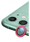 Mey İthalat®  iPhone 11 Raze Metal Kamera Lens - Kırmızı