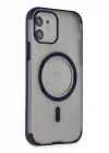 Mey İthalat®  iPhone 12 Hilton Magsafe Kapak - Lacivert