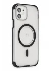 Mey İthalat®  iPhone 12 Hilton Magsafe Kapak - Siyah