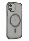 Mey İthalat®  iPhone 12 Hilton Magsafe Kapak - Titan Gri