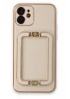 Mey İthalat®  iPhone 12 Kılıf Coco Elit Kapak - Gold