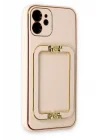 Mey İthalat®  iPhone 12 Kılıf Coco Elit Kapak - Gold