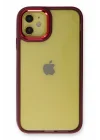 Mey İthalat®   iPhone 12 Kılıf Dora Kapak - Kırmızı