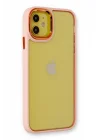 Mey İthalat®   iPhone 12 Kılıf Dora Kapak - Pudra