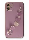 Mey İthalat®   iPhone 12 Kılıf Esila Silikon - Mor