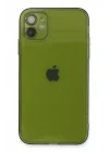 Mey İthalat®   iPhone 12 Kılıf Fly Lens Silikon - Yeşil
