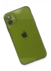 Mey İthalat®   iPhone 12 Kılıf Fly Lens Silikon - Yeşil