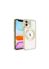 Mey İthalat®   iPhone 12 Kılıf Kross Magneticsafe Kapak - Gold
