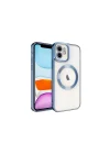 Mey İthalat®   iPhone 12 Kılıf Kross Magneticsafe Kapak - Sierra Blue