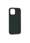 Mey İthalat®   iPhone 12 Kılıf Lansman Legant Silikon - Koyu Yeşil