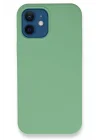 Mey İthalat®   iPhone 12 Kılıf Lansman Legant Silikon - Yeşil