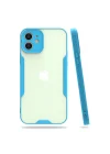 Mey İthalat®   iPhone 12 Kılıf Platin Silikon - Mavi
