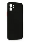 Mey İthalat®   iPhone 12 Kılıf PP Ultra İnce Kapak - Siyah