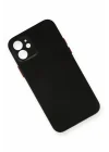 Mey İthalat®   iPhone 12 Kılıf PP Ultra İnce Kapak - Siyah