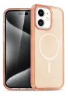 Mey İthalat®   iPhone 12 Kılıf Star Magsafe Kapak - Turuncu