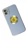 Mey İthalat®   iPhone 12 Kılıf Store Silikon - Sierra Blue