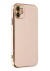 Mey İthalat®  iPhone 12 Kılıf Volet Silikon - Pembe