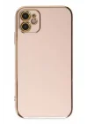 Mey İthalat®  iPhone 12 Kılıf Volet Silikon - Pembe