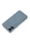 Mey İthalat®  iPhone 12 Metal Kamera Lens Koruma Cam - Mavi