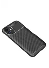 Mey İthalat®  iPhone 12 Mini Kılıf Auto Focus Karbon Kapak - Siyah
