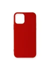 Mey İthalat®  iPhone 12 Mini Kılıf First Silikon - Koyu Kırmızı