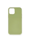 Mey İthalat®  iPhone 12 Mini Kılıf Nano içi Kadife Silikon - Yeşil