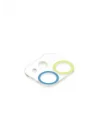 Mey İthalat®  iPhone 12 Mini Renkli Kamera Lens Koruma Cam - Sarı-Mavi