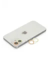 Mey İthalat®  iPhone 12 Mini Renkli Kamera Lens Koruma Cam - Sarı-Turuncu