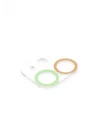 Mey İthalat®  iPhone 12 Mini Renkli Kamera Lens Koruma Cam - Turuncu-Yeşil