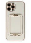 Mey İthalat®  iPhone 12 Pro Kılıf Coco Elit Kapak - Beyaz