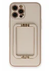 Mey İthalat®  iPhone 12 Pro Kılıf Coco Elit Kapak - Gold