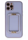 Mey İthalat®  iPhone 12 Pro Kılıf Coco Elit Kapak - Lila