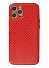 Mey İthalat®  iPhone 12 Pro Kılıf Coco Karbon Silikon - Kırmızı
