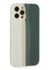 Mey İthalat®   iPhone 12 Pro Kılıf Ebruli Lansman Silikon - Beyaz-Gri