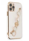 Mey İthalat®   iPhone 12 Pro Kılıf Esila Silikon - Beyaz