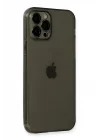 Mey İthalat®   iPhone 12 Pro Kılıf Fly Lens Silikon - Siyah