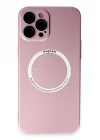 Mey İthalat®  iPhone 12 Pro Kılıf Jack Magneticsafe Lens Silikon - Rose Gold