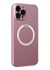 Mey İthalat®  iPhone 12 Pro Kılıf Jack Magneticsafe Lens Silikon - Rose Gold