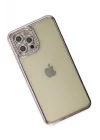 Mey İthalat®   iPhone 12 Pro Kılıf Joke Taşlı Silikon - Mor