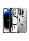 Mey İthalat®   iPhone 12 Pro Kılıf Kross Magneticsafe Kapak - Gümüş