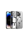 Mey İthalat®   iPhone 12 Pro Kılıf Kross Magneticsafe Kapak - Gümüş